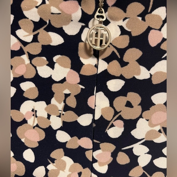 NWT Tommy Hilfiger Gathered Sheath Faux-Wrap Mini Dress Sz 10 - Picture 6 of 9